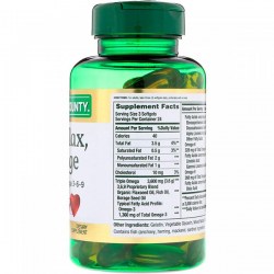 Состав Natures Bounty Fish, Flax, Borage + Omega 1200 mg